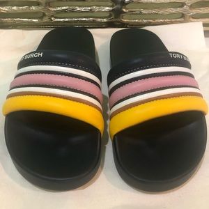 Tory Burch striped slide